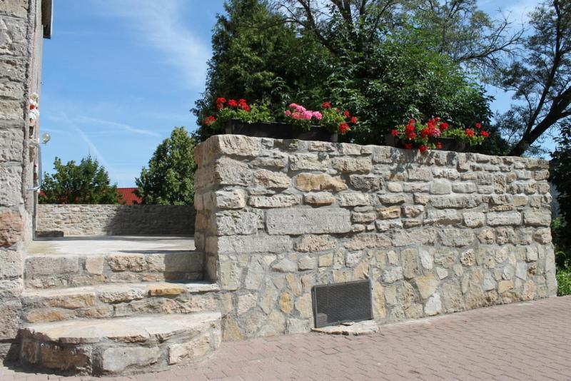 Ruhige Ferienwohnung Im Gutshaus Niederorschel Exterior foto